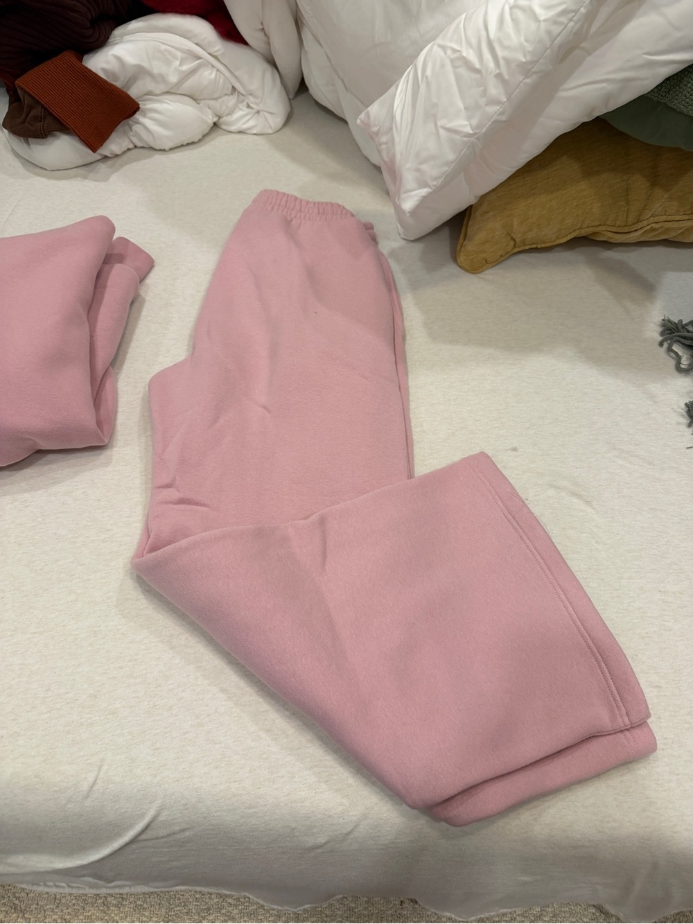 Abercrombie & Fitch Pink Fleece Sunday Sweatpants - Cozy Everyday Bottoms